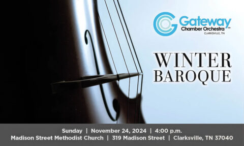 Gateway Chamber Orchestra’s Winter Baroque Concert set for November 24th